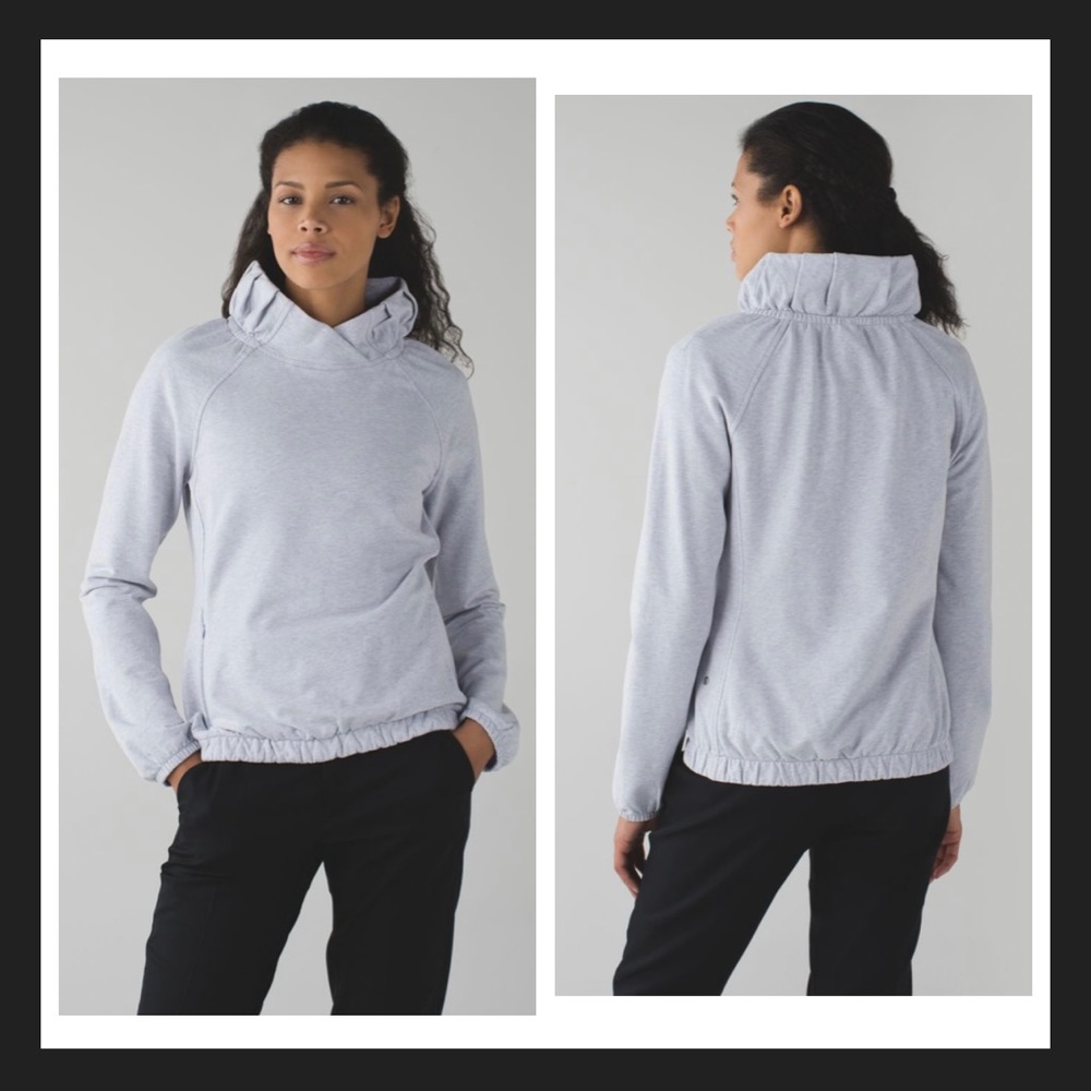 Lululemon After All Pullover Heathered Cool Breeze